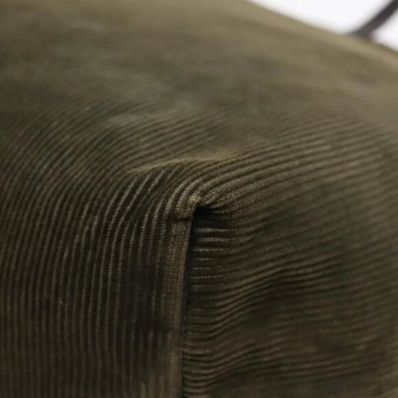 FENDI Tote Bag Corduroy Khaki Auth fm3899 - Picture 4 of 16